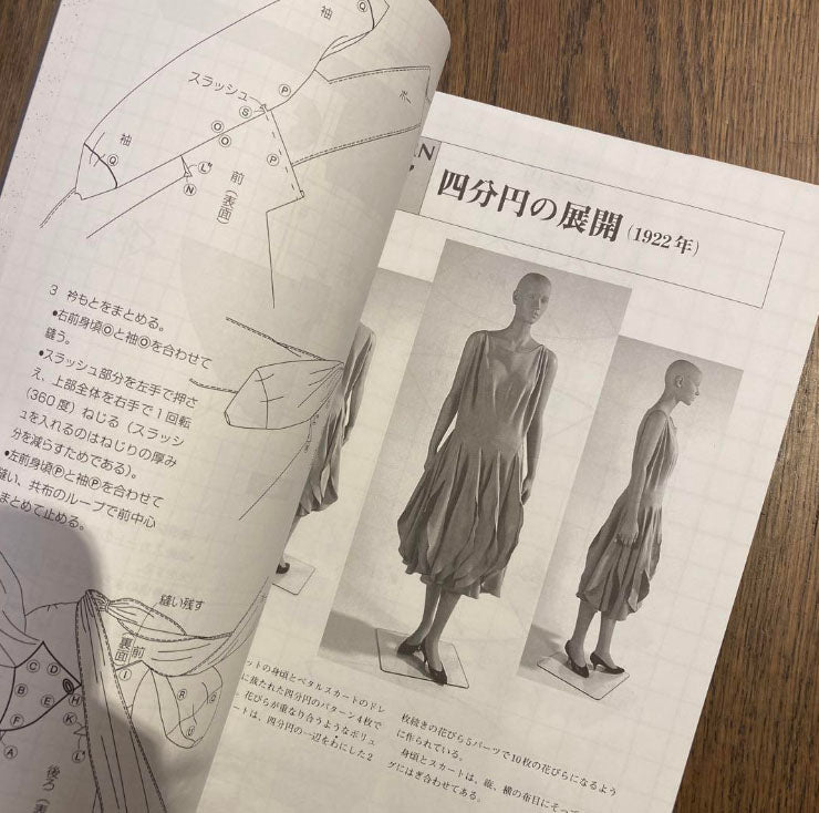 VIONNET Dress Patterns Book Life-size illustrations of the exhibited works - Japanese Craft Book