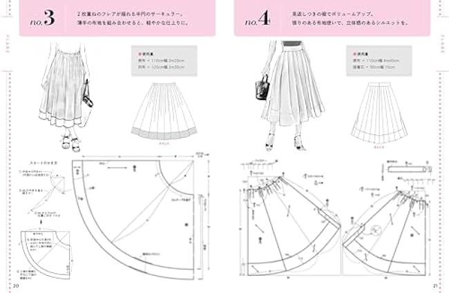 120 skirts and pants you want to make - a drawing book that you can make in your own size Japanese Craft Book