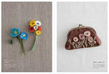 Three-dimensional flowers made with wool embroidery Mieko Suzuki's Flower works Japanese Craft Book