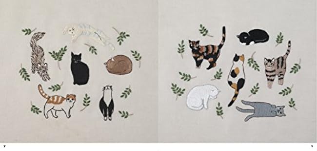 The easiest cat embroidery Japanese Craft Book