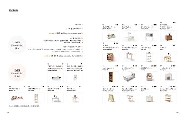 Miniature furniture DIY for dolls Kim Kyungryong miniature furniture - Japanese Craft Book