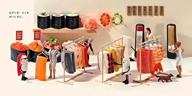 The sushi came to buy some clothes Japanese Craft Books Tatsuya Tanaka Japanese album Photo - Japanese Craft Book