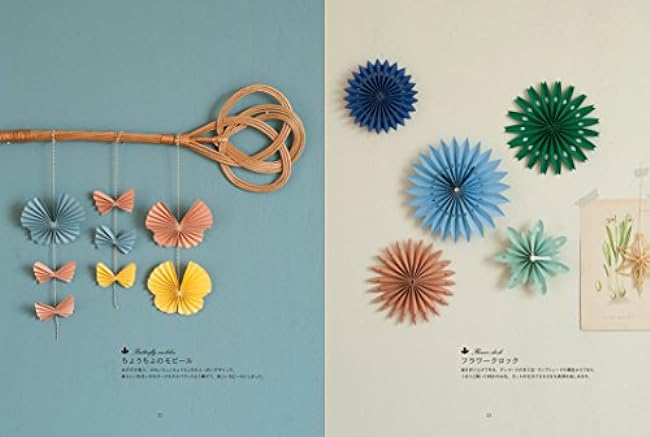 Mobiles, garlands, wall decorations Scandinavian cute paper cutting: Comes with actual large-sized paper that can be cut and made immediately. Japanese Craft Book