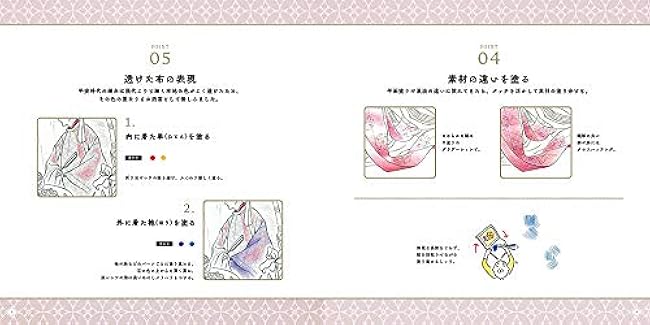 Adult educational coloring book & tracing pillow book - Japanese Craft Book