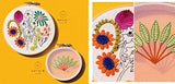 Richly colored flower embroidery patterns Japanese Craft Book