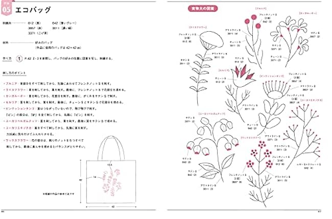 Heightmonika botanical embroidery accessories and accessories Japanese Craft Book