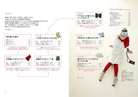 New edition Basic book of stick needle knitting that you can understand clearly with this one book Emiko Kamata - Japanese Craft Book