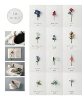 Beautiful flower picture book for crocheting with embroidery thread Japanese Craft Book