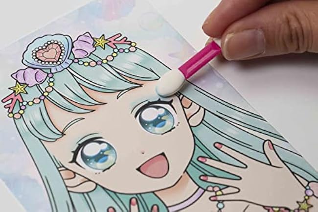 Princess coloring book with drawing cosmetics palette (TJMOOK) - Japanese Craft Book