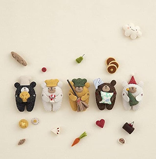 Small store made with felt - Japanese Craft Book