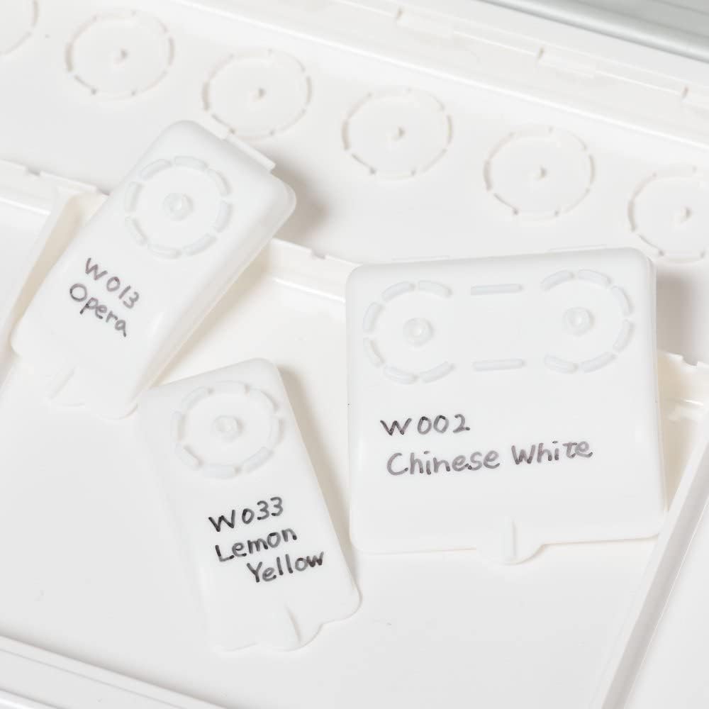 Holbein Watercolor Palette with Removable Compartments RP-24, 24-Well (Includes 26 Small and 4 Large Cups) 210191