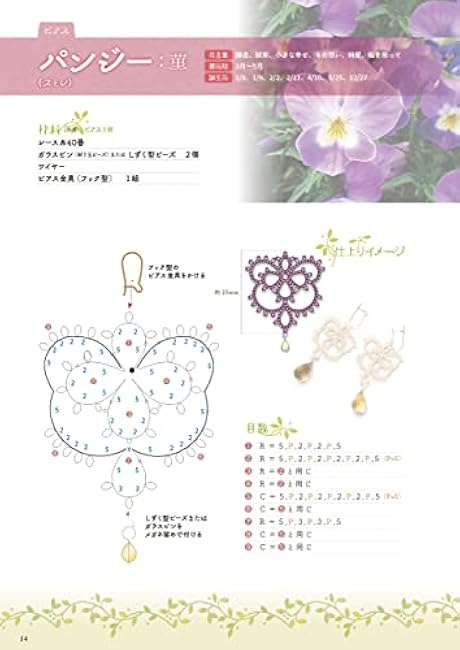 Tatting life starts with kawaii flower patterns and hearts Yoshinaga Kishimoto - Japanese Craft Book