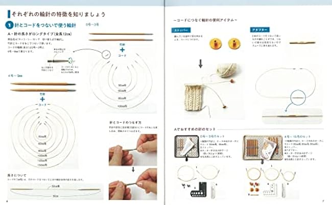 Hand-knitted items made with circular needles Mayumi Kawai - Japanese Craft Book