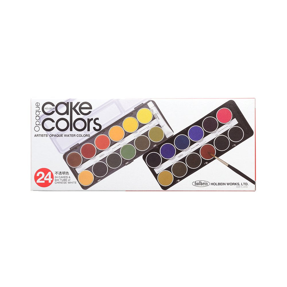 Holbein Solid Watercolor Paints (Cake Colors) C032 Opaque 24-Color Set 02032 Japan