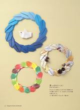 Origami of seasonal flowers and wreaths