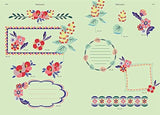 Gorgeous flower illustration material collection