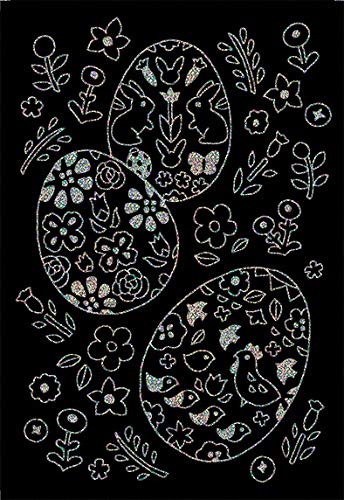 Adult scratch art that heals the heart Nordic Symphony mini Japanese Craft Book scratch art Chiharu Utsumi- Japanese Craft Book