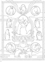 Healing coloring book cat mandala Japanese Coloring Book