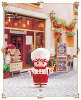 Cute crochet dress-up book for a slightly larger Kewpie doll Japanese Craft Book