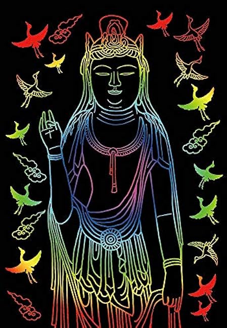 Scratch art that adjusts the autonomic nervous system Hiromi Tanaka's adorable Buddha statue Japanese Coloring Book