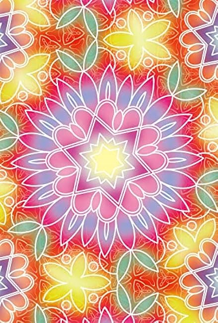 Scratch art to improve the autonomic nervous system Flower kaleidoscope to enjoy colors Japanese Coloring Book