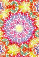 Scratch art to improve the autonomic nervous system Flower kaleidoscope to enjoy colors Japanese Coloring Book