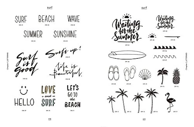 Hand lettering material collection: The world of handwritten letters, fonts, and stamps by TAM?fS WORKS