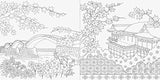 Flowers and Japanese Patterns Travel Scenery of the Four Seasons Coloring Book Japanese Coloring Book