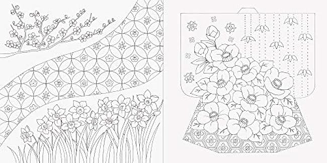 Hana Tomoyo Four Seasons Coloring Book Hook Japanese Coloring Book