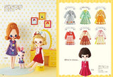 Retro and lovely girl dress-up doll made from felt Japanese Craft Book