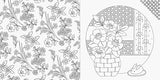 Japanese flower calendar and flower coloring book Japanese Coloring Book