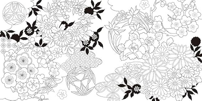 Traditional Japanese Coloring Book Japanese Coloring Book