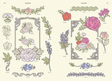 Gorgeous flower illustration material collection