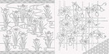 Japanese flower calendar and flower coloring book Japanese Coloring Book