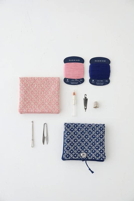 Sashiko accessories with fun peeling Japanese Craft Book