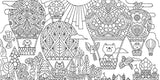 Forest Kingdom Toshiyuki Fukuda Coloring Book Japanese Coloring Book