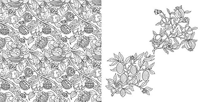 william morris coloring pages Japanese Coloring Book