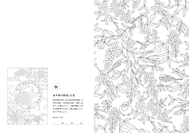 A coloring book of Japanese flowers that soothe your brain and heart and help you sleep comfortably. Japanese Coloring Book