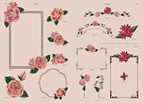 Gorgeous flower illustration material collection