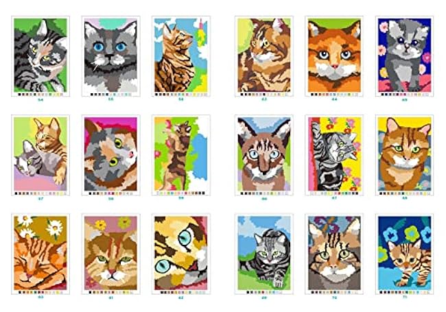 100 Puzzle Coloring Book 9 Cat World (Art Therapy Series) - Japanese Craft Book