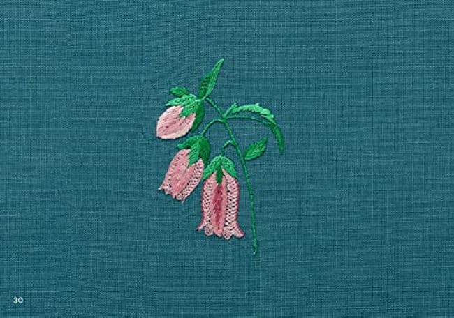 single flower embroidery Japanese Craft Book