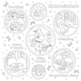 Nostalgic Sanrio character coloring book Japanese Coloring Book