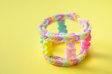 Rainbow Loom Dream-colored accessory kit made with rubber bands Japanese Craft Book