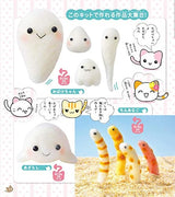 Fluffy Mitsugo Nyankoro Kit with Wool Felt Materials and Tools - Tiger, Nike, Strawberry Milk - Japanese Craft Book