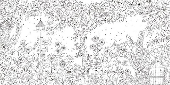 Secret Garden Coloring Book Full of Flowers Japanese Coloring Book