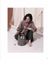 Crochet Kalimantan bag in Eco Andariya Japanese Craft Book Tote bags marche bags flat bags clutch bag - Japanese Craft Book