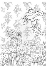 Relaxing coloring book Fairytale story Japanese Coloring Book