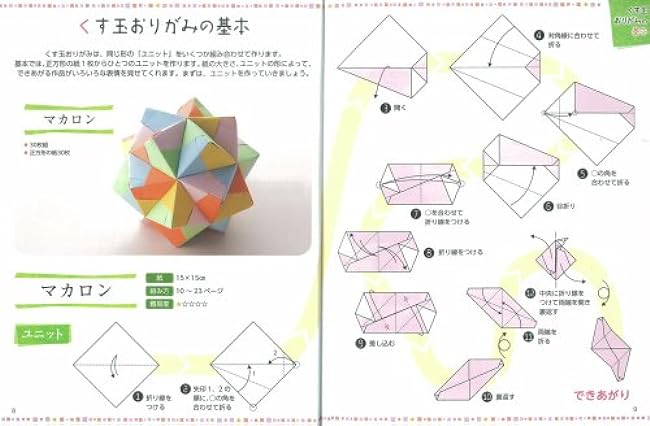 Kusudama origami that even beginners can assemble The easiest way to make polyhedral origami Japanese Craft Book