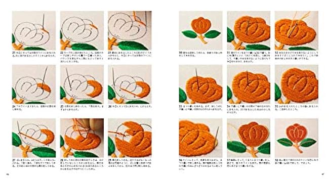 Japanese embroidery starting with cotton embroidery thread - Small Japanese patterns Japanese Craft Book