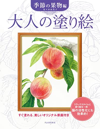 Adult Coloring Book: Seasonal Fruits Japanese Craft Book
